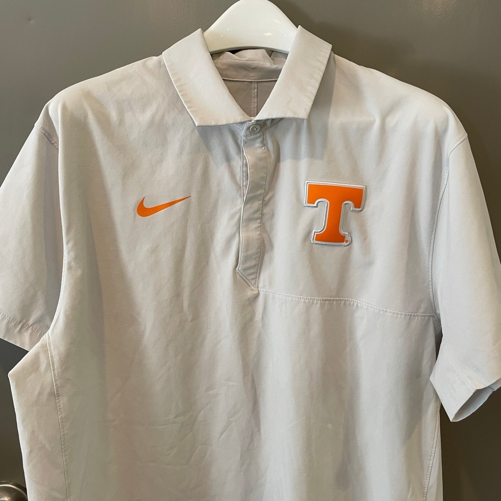 Nike Tennessee Volunteers Mens XL Grey Short Sleeve Performance Polo Shirt - Picture 3 of 9
